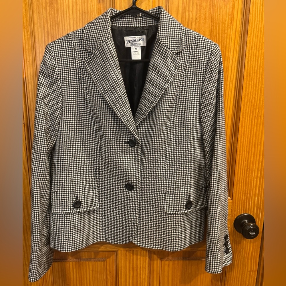 Pendleton Virgin Wool Women's Fully Lined Houndst… - image 2